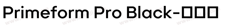 Primeform Pro Black字体转换